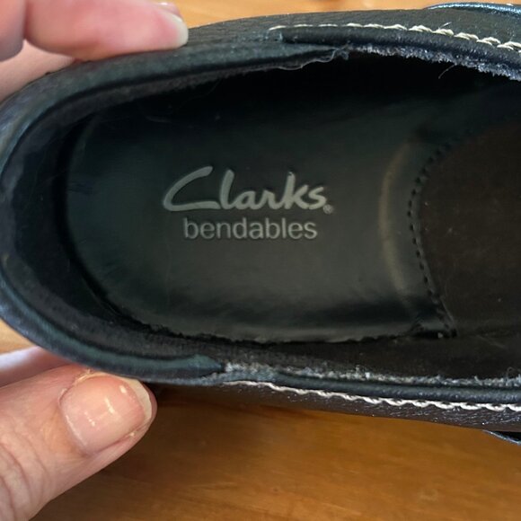 Clarks Bendables Mandy May Double Strap Mary Janes Black Leather Womens Size 7.5 - Picture 6 of 11